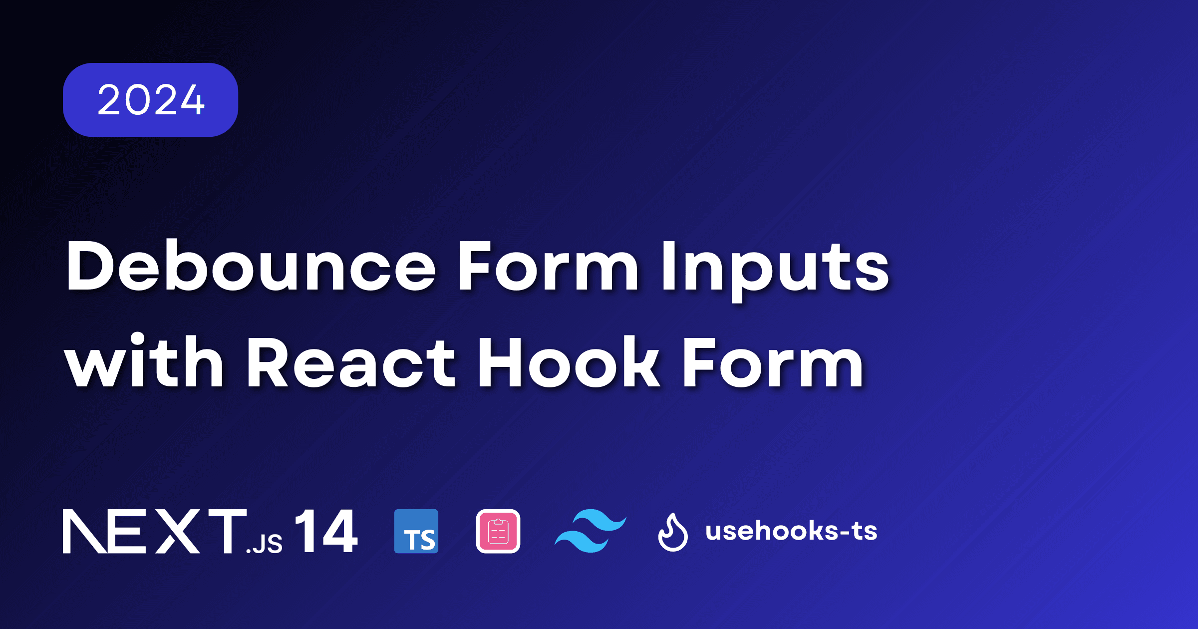 Debounce Form Inputs with React Hook Form